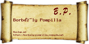 Borbély Pompilla névjegykártya